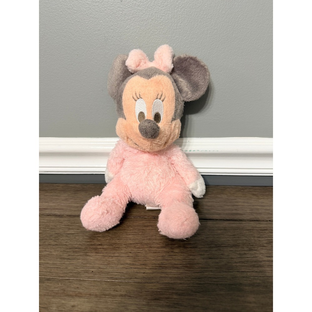 Disney Parks Baby‎ Minnie Mouse Pastel Lovey Rattle Plush